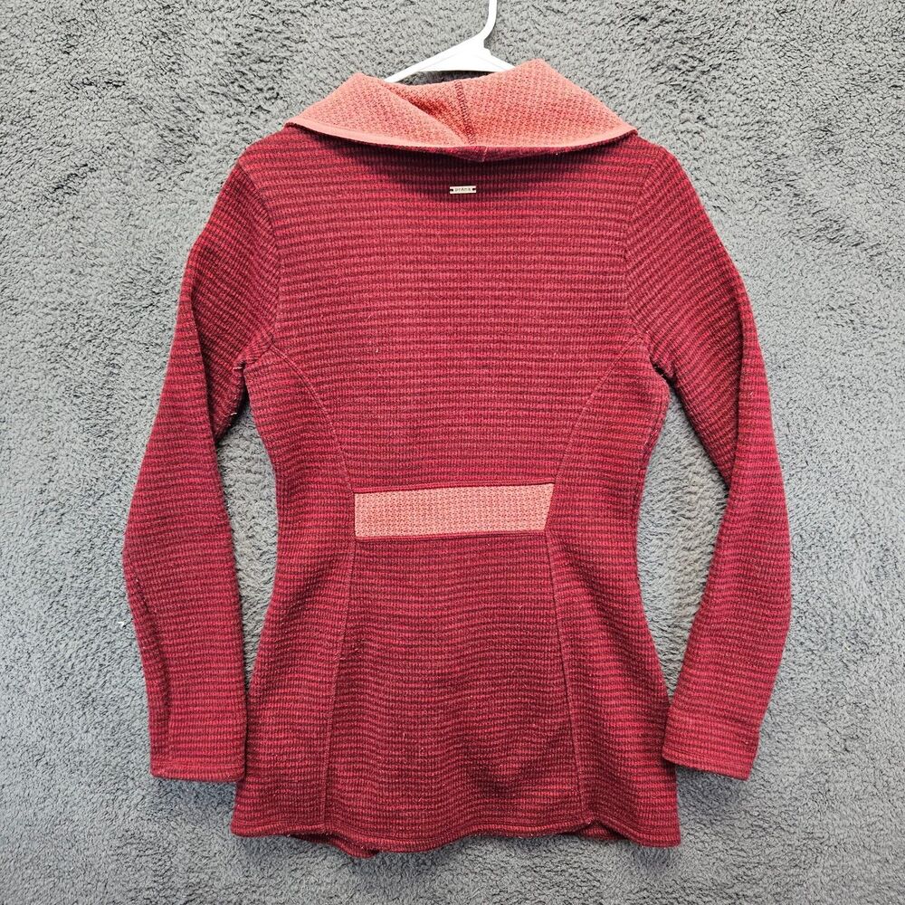 Prana Milana Jacket Women Size Small Red Striped Wool Blend Button Up - Picture 10 of 12